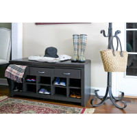 Baxton Studio WI5374 Espresso Entryway Bench